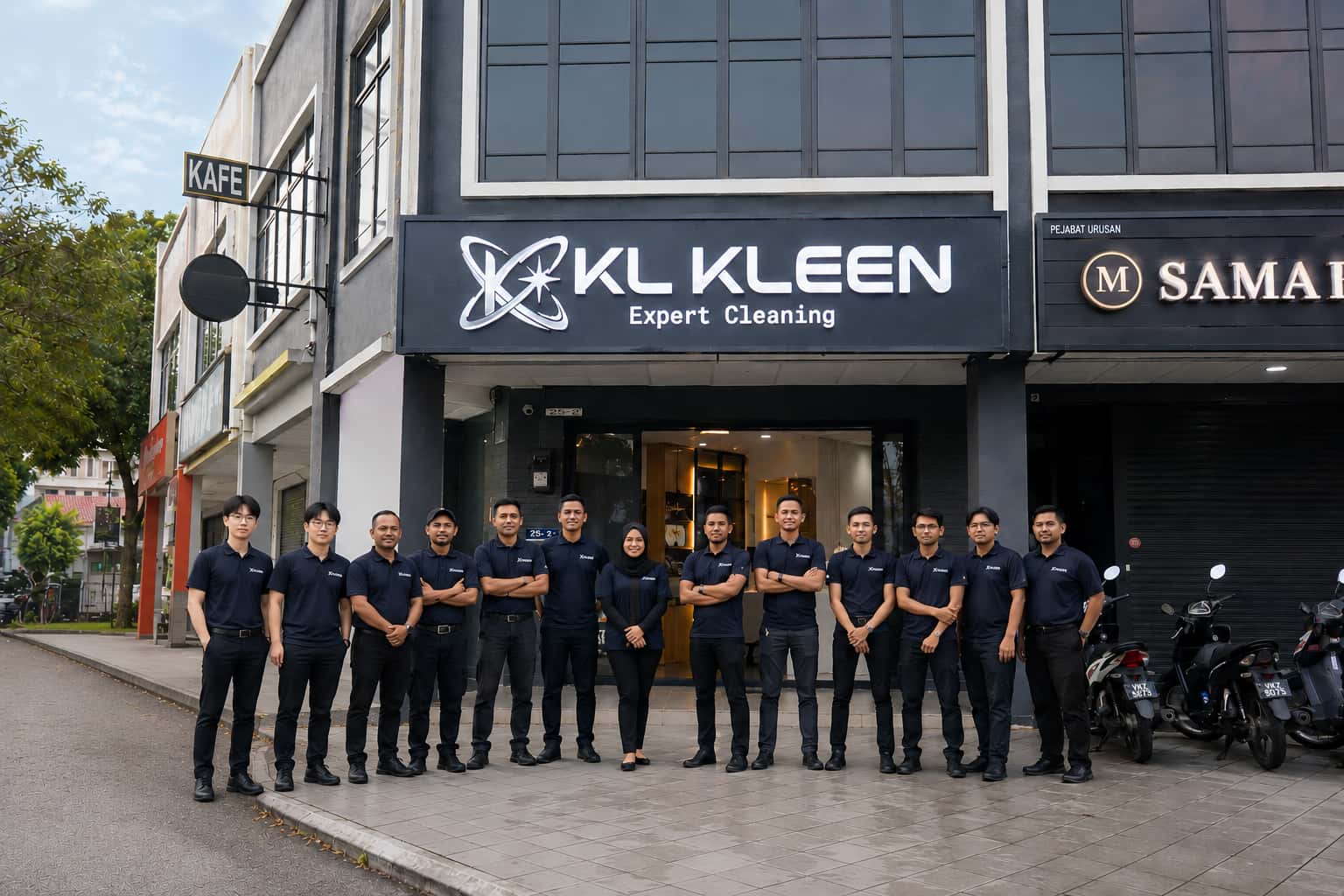 KL KLEEN team cleaning sofa